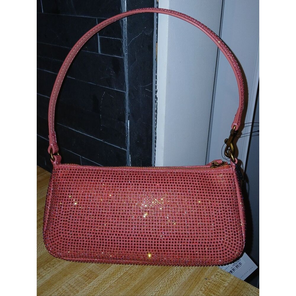 Kurt Geiger Coral Pink Crystal-Embellished bag - Picture 4 of 8